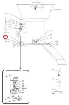 Стержень с втулкой Hallde 37226 в ШефСтор (chefstore.ru)